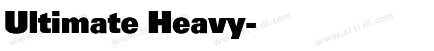 Ultimate Heavy字体转换